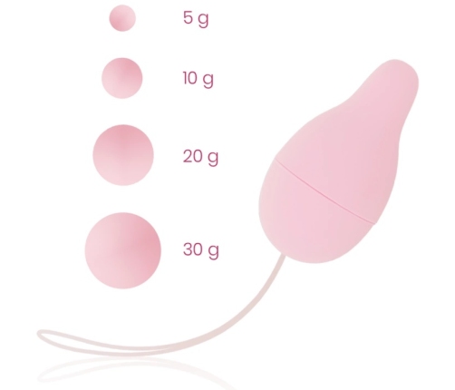 OHMAMA Pelvic Floor Trainer Kegel System - Adjustable Weighted Set, Pink