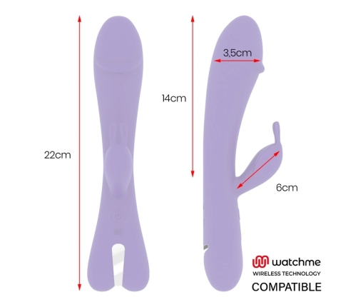 Mr Boss Aitor Rabbit Lilac Intimate Machine with Watchme Wireless Control