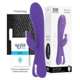 Mr Boss Aitor Rabbit Lilac Intimate Machine with Watchme Wireless Control