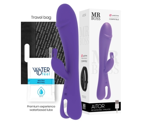 Mr Boss Aitor Rabbit Lilac Intimate Machine with Watchme Wireless Control