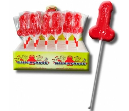 Diablo Goloso Strawberry Gummy Lollipop Party Edition 30g