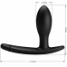 Pretty Love Drake Inflatable Silicone Plug, Black, Waterproof System