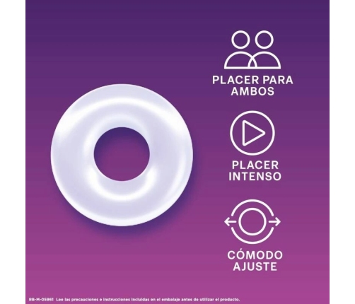 Durex Pleasure Ring Flexible Reusable Silicone Comfort Band