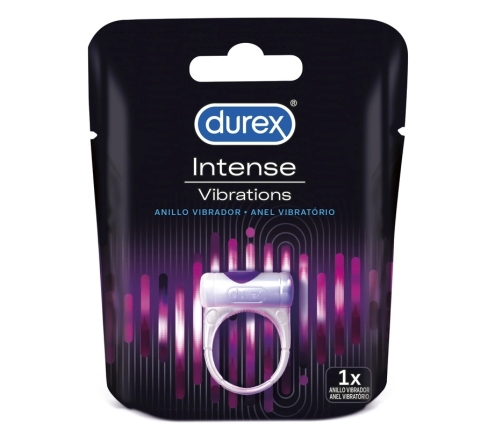 Durex Intense Vibrations Stimulation Ring, Compact, Discreet, 20min Use