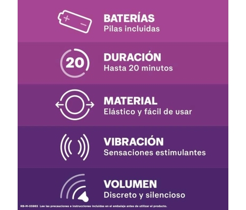 Durex Intense Vibrations Stimulation Ring, Compact, Discreet, 20min Use