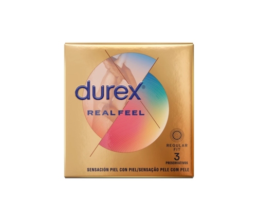 Durex RealFeel Latex-Free Intimate Protection Condoms 3 pcs 56 mm