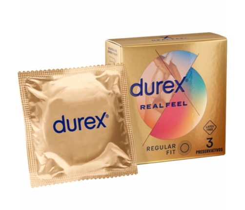 Durex RealFeel Latex-Free Intimate Protection Condoms 3 pcs 56 mm