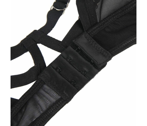 Subblime Two-Piece Lingerie Set S/M - Adjustable Bra and Panties, Black