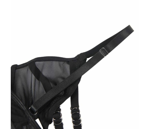 Subblime Two-Piece Lingerie Set L/XL Black - Bra & Panties Adjustable