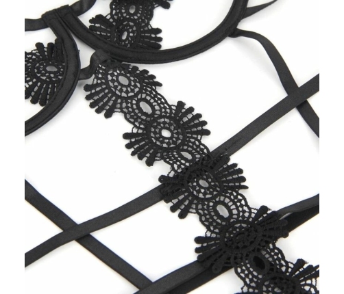 Subblime Strappy Lace Teddy L/XL - Elegant Adjustable Lingerie