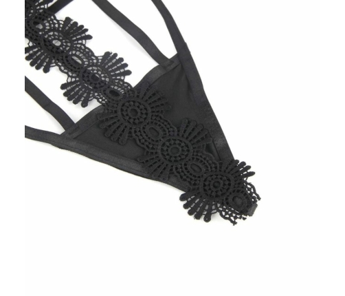 Subblime Strappy Lace Teddy L/XL - Elegant Adjustable Lingerie