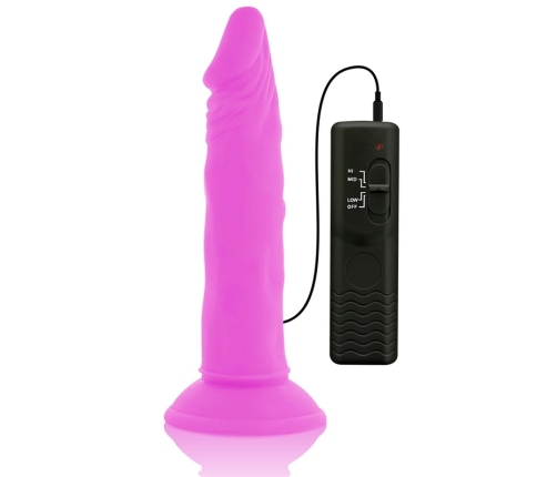 Diversia Flexible Vibrating Intimate Device Purple 23cm Harness-Compatible