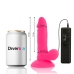 Diversia Flexible Vibrating Model Pink 17cm with Suction Cup & Remote