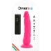 DIVERSIA - DILDO REALÍSTICO FLEXIBLE CON VIBRACIÓN ROSA 21 CM -O- 4.9 CM