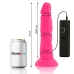 DIVERSIA - DILDO REALÍSTICO FLEXIBLE CON VIBRACIÓN ROSA 23 CM -O- 4.3 CM