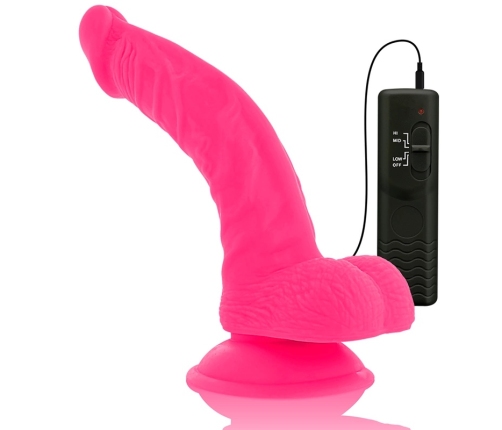 Diversia Flexible Vibrating Device Pink 21.5cm with Suction Cup & Remote