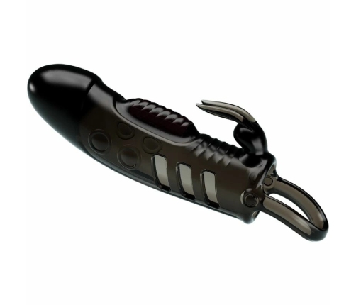 Pretty Love Sloane Black Extension Sleeve with Vibrating Rabbit System