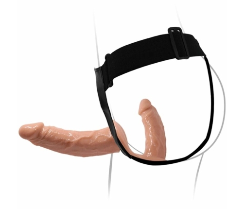 Baile Ultra Passionate Double Model with Adjustable Harness, Natural, TPR