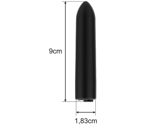 INTENSE Vibrating Bullet 10 Modes USB Rechargeable Compact 8.5cm