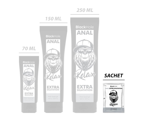 Black Hole Water-Based Gel Extra Dilatation 6 ml Single Dose Intimate Lubricant