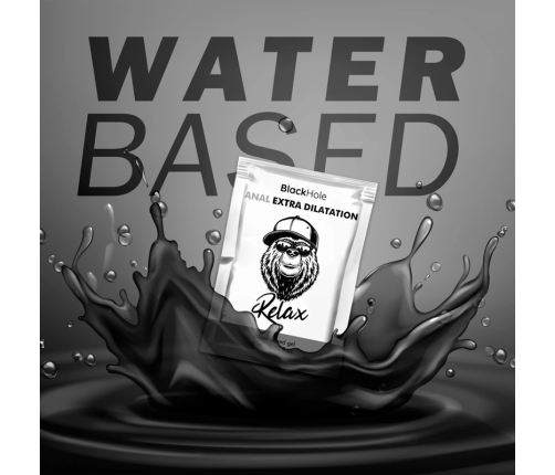 Black Hole Water-Based Gel Extra Dilatation 6 ml Single Dose Intimate Lubricant