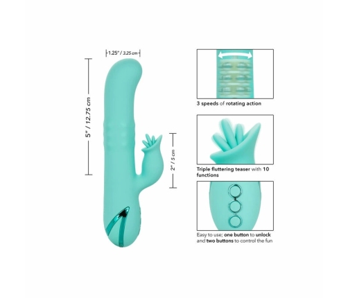 CalExotics California Dreaming Bel Air Bombshell Light Green 13cm Silicone