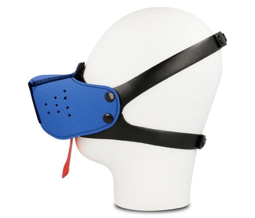 OHMAMA Dog-Style Blue Mask with Adjustable Strap - Fetish Collection