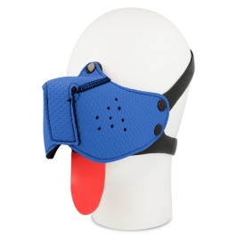 OHMAMA Dog-Style Blue Mask with Adjustable Strap - Fetish Collection