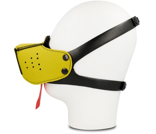 Ohmama Fetish Series Adjustable Dog Mask Yellow - Costume Accessory