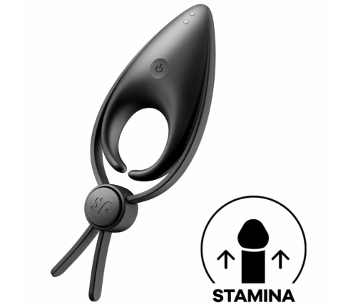 SATISFYER - SNIPER ANILLO VIBRADOR NEGRO