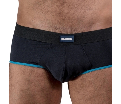 MACHO MS24B Men's Briefs Dark Blue S - Breathable Lycra Comfort Fit