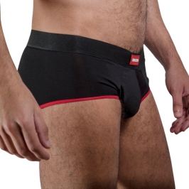 Macho MS24R Men's Briefs Dark Red S - Classic Fit, Breathable Lycra