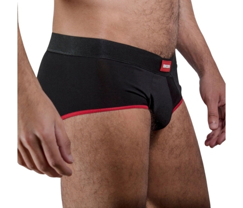 Macho MS24R Classic Briefs Dark Red XL - Breathable Lycra Comfort
