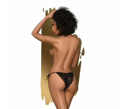 Penthouse Too Hot To Be Real Black Thong S/M - Elegant Lace Design