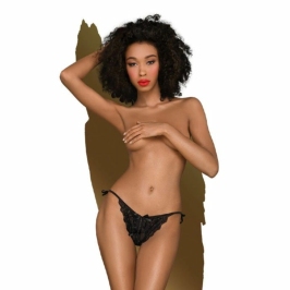 Penthouse Too Hot To Be Real Lace Thong Black L/XL Premium Edition