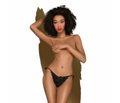 Penthouse Too Hot To Be Real Lace Thong Black L/XL Premium Edition