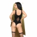 Penthouse HOTTER THAN HELL Bodysuit XL - Elegant Mesh & Strap Design
