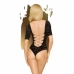 Penthouse Salute Me Teddy XL - Elegant Geometric Bodysuit, Gold Edition