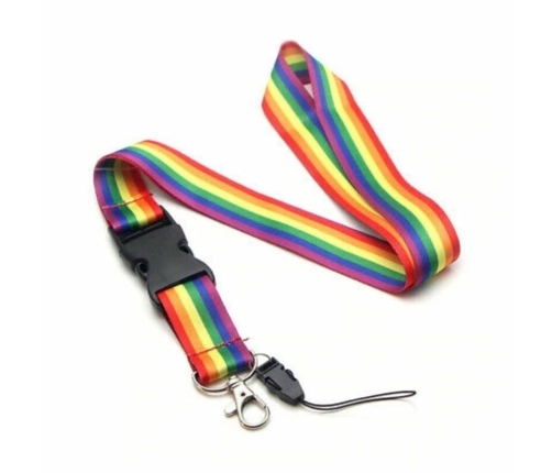 Diablo Picante PRIDE Rainbow Flag Lanyard - Multicolor Accessory
