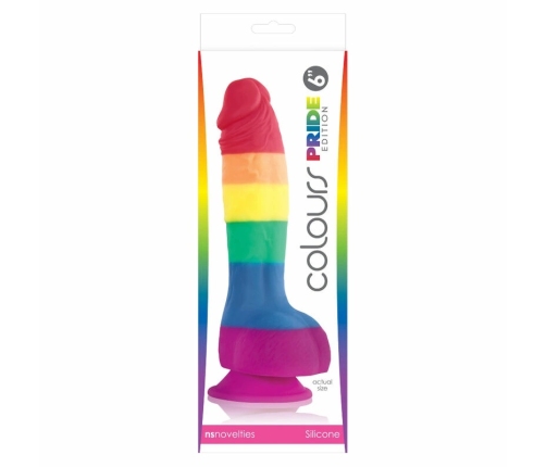 NS Novelties Pride Edition Rainbow Silicone Model 15 cm Suction Base