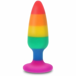 TOYJOY Hunk Rainbow Plug 10.5 cm - Silicone Pride Edition