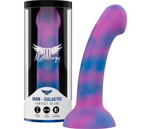 MYTHOLOGY Dion Galactic Silicone Intimate Device M Size, 18cm, Blue