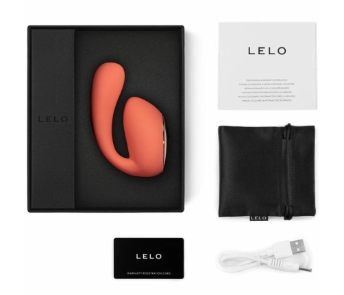 LELO IDA Wave Coral Dual-Motor App-Controlled Couples Massager 93mm
