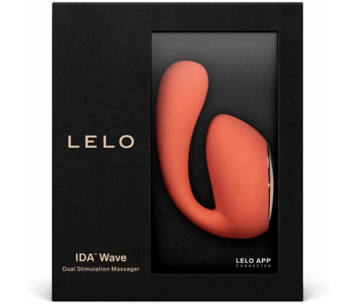 LELO IDA Wave Coral Dual-Motor App-Controlled Couples Massager 93mm