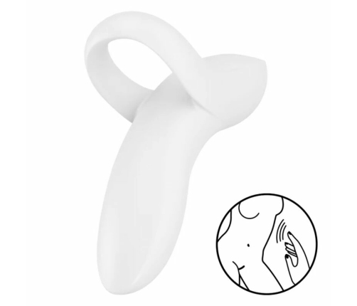 Satisfyer Bold Lover White - Versatile Finger-Operated Intimate Massager