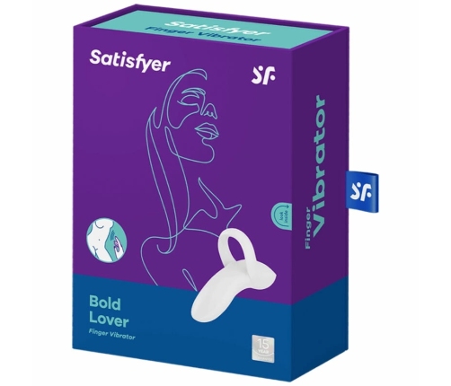 Satisfyer Bold Lover White - Versatile Finger-Operated Intimate Massager