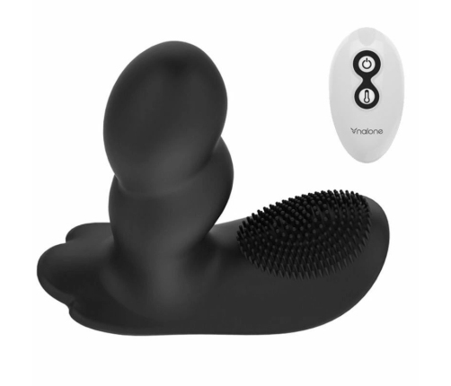 Nalone Loli Remote-Controlled Compact Massager Black Silicone