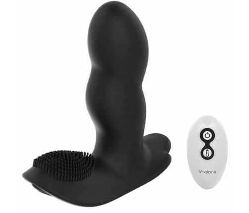 Nalone Loli Remote-Controlled Compact Massager Black Silicone