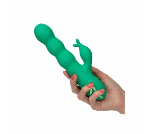 CalExotics Sonoma Satisfier Green Multi-Function Intimate Device Silicone