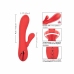 CalExotics Palisades Passion Red Heated Silicone Massager 11.5cm
